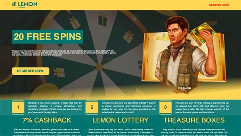 lemon caisno no deposit|Lemon Casino No Deposit Bonus: 20 Free Spins on Book of Dead.